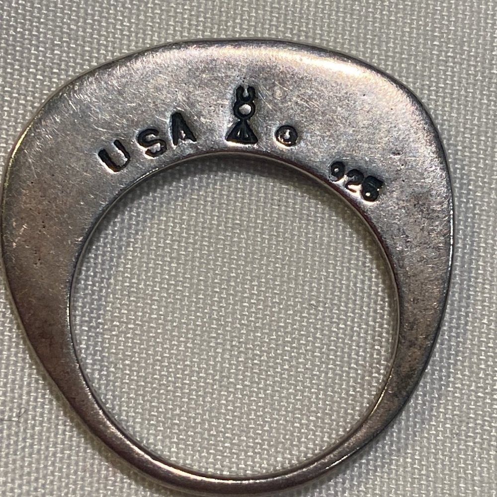 Designer Sterling Silver Stackable Ring Set - image 5